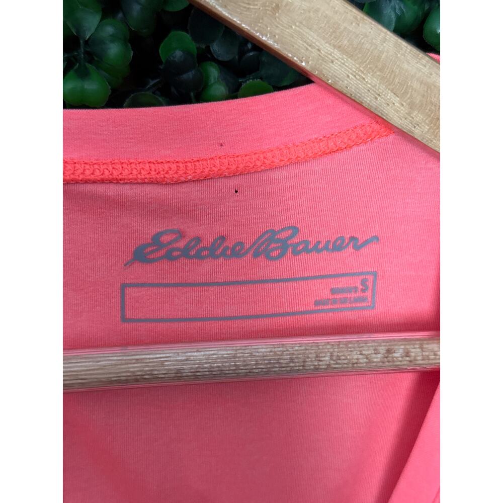 Eddie Bauer, neon orange, workout Shirt, women’s size S - Picture 3 of 7